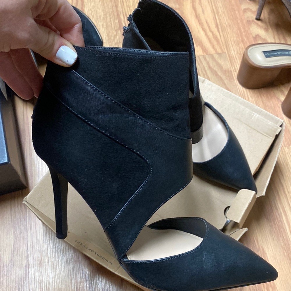 Zara shoes black cut out
